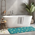 thumbnail image 2 of Teal Daisy Flower Yellow Blooms Pattern Kitchen Rug Mat,Kitchen Runner Rugs Non Skid Washable,Decorative Kitchen Floor Mats for Kitchen,Sink,Laundry,17"x47.2", 2 of 7