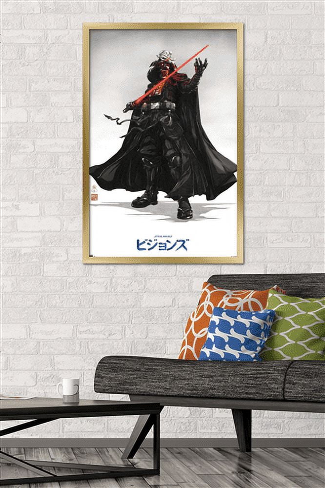 Star Wars: Visions - Vader Wall Poster, 22.375" x 34", Framed