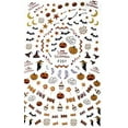 thumbnail image 4 of Over 50 Halloween Nail Stickers - Pumpkin - Cats - Cupcakes - Candies - Witch Hat - Nail Decal Punk Gothic Rockabilly Nail Wrap Decals Sticker Nail Art - Great for Halloween!, 4 of 4