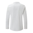 thumbnail image 5 of XIYON Mens Fashion Polo Shirts Long Sleeve Casual Solid Holiday Shirts Tops Casual Fashion Slim Fit Golf Shirts Classic Comfortable Shirts For Men, 5 of 5