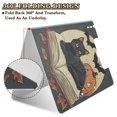 thumbnail image 2 of FORMRS A4 Clipboard Folder with Pen Holder Horizontal Foldable School Office Binder, Black Halloween Cat, 2 of 9