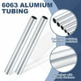 thumbnail image 3 of Uxcell 6063 Aluminum Tubing, 1/8" (22mm) OD x 11/16" (17mm) x 10" Length 2mm Thickness Seamless Round Aluminum Tube, 3 of 7
