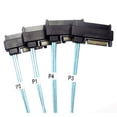 thumbnail image 6 of Chenyang CY Internal 36 Pin Mini SAS SFF-8087 Host to 4 SFF-8482 Target SAS Hard Disk SATA Power Cable 100cm Cable, 6 of 7