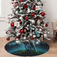 thumbnail image 4 of Cauagu 36" Christmas Tree Skirt Wolf Pattern Christmas Tree Decorations Tree Mat for Xmas Decorations Occasion Holiday Home Decor -36", 4 of 7