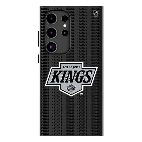 Keyscaper Los Angeles Kings Text Backdrop Galaxy Magnetic Bump Case