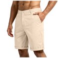thumbnail image 4 of Zshosam Men's Shorts Casual Men's Cartoon Print Elastic High Waisted Casual Summer Shorts (Light Yellow,40), 4 of 9