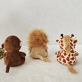 thumbnail image 5 of Mini Forest Animals Stuffed Plush Toy Sitting Lion Tiger Elephant Monkey Leopard Giraffe Doll Keychain For Kid Birthday Gifts, 5 of 5