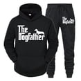 thumbnail image 2 of Nueva marca de moda para amantes de los perros, chándal para hombre "The Dogfather", divertida sudadera con capucha y pantalones con diseño de perro salchicha, conjuntos de dos piezas, ropa para hombr, 2 of 5