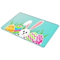 thumbnail image 1 of Felwors Welcome Easter Rabbits Elegant Decorative Doormat, Seasonal Spring Easter Farmhous Holiday Low-Profile Floor Mat Switch Mat For Indoor Outdoor, 1 of 9