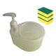 thumbnail image 4 of Dispensador de jabón líquido 2 en 1 recargable multiusos con soporte para esponja y 3 Amarillo, 4 of 9