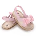 thumbnail image 4 of JSCDRPDWL Size 5 Toddler Girl Sandals Boys Wide Shoes Toddler Girls' Summer Outdoor First Walk Sandals with Flower Bowknot Kids Shoes Toddler Shoes Size 6, 4 of 6