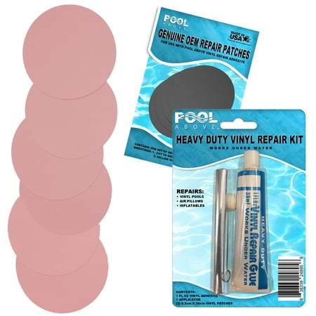 Repair Kit for Inflatables Pool Liners Vinyl Applications | Vinyl Patches and Glue