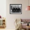 thumbnail image 3 of Historic Framed Print, [Amalia Freud, seated center, and her five daughters, full-length portrait, facing front, seated and standing on porch], 17-7/8" x 21-7/8", 3 of 9