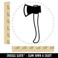 thumbnail image 2 of Wood Cutting Axe Self-Inking Rubber Stamp Ink Stamper - Black Ink - Large 1-1/2 Inch, 2 of 7