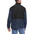 thumbnail image 2 of Eddie Bauer Men’s Lightweight Mixed Media Fleece Jacket, Full Zip (NAVY/X-LARGE), 2 of 5