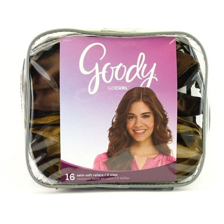 Roller Set Curls - 16 Piece Set of Satin Pillowsoft Rollers, Create Curl, Body or Volume While You Sleep By Goody Ship from US