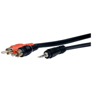 10FT 3.5 STEREO M TO 2RCAM CBLE STANDARD SERIES LIFETIME WARRANTY