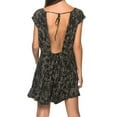 thumbnail image 2 of Free People Womens Fake Love Printed Mini Dress, Green, X-Small, 2 of 3