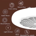 thumbnail image 3 of Ceiling Fan with Lighted Remote, 10" Enclosed Ceiling Fan, 3 Colors, 3 Speeds, with Swivel Base, 3 of 8