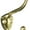 Polished Brass, variant on Deltana CAHH3U5 Coat & Hat Hook; Antique Brass Finish