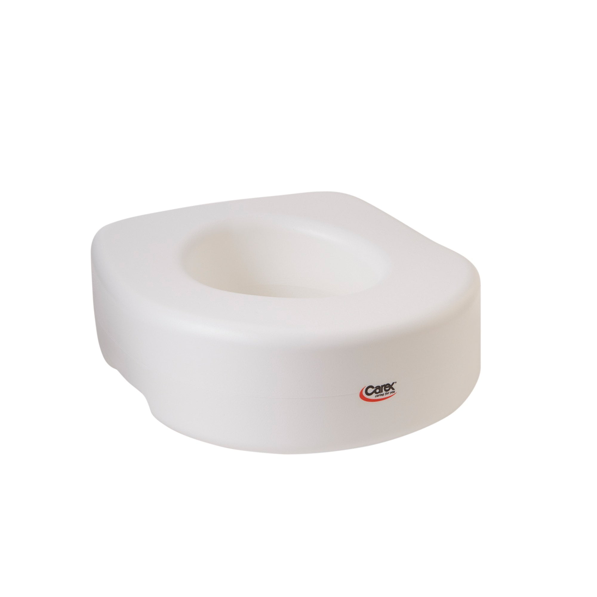 Carex Economy White Plastic Raised Toilet Seat 5.5' Height up to 300 lbs