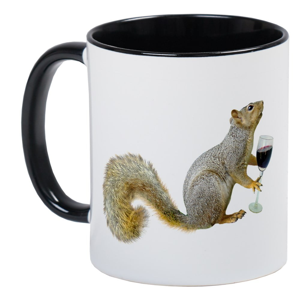 Cafepress Squirrel With Wine Mug Unique Coffee Mug Coffee Cup | Free