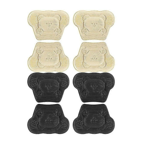 4 pares de adorables almohadillas para el talón, antidesgaste, reemplazables y con forma de oso s202412244969