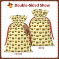 thumbnail image 2 of Pofeuu Burgers And Hot Dogs Print Burlap Bags with Drawstrings Drawstring Gift Bags Pouch Bag for Thankgiving Birthday Party Gift Wrapping Treats and Party Favors-Small, 2 of 9