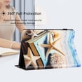 thumbnail image 4 of TECH CIRCLE Wallet Case For Amazon Kindle Fire HD 10 & 10 Plus Tablet 11th Generation 2021,PU Leather Folio Smart Stand Case with Pencil Holder Auto Wake Sleep Hand Strap Magnectic Cover,Starfish, 4 of 8