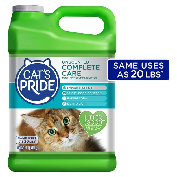 Cat S Pride Complete Care Unscented Multi Cat Clumping Litter Hypoallergenic And Lightweight 10 Lbs Walmart Com Walmart Com