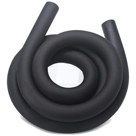 Pipe Insulation Foam Tube,ID 0.98" x OD 1.68" x LT 6 ft,Water Pipe Insulation Freeze Protection Tube,Foam Tubing for Outdoor Indoor Pipe Insulation Wrap and AC Unit in Winter Freezing Weather,Black
