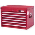 thumbnail image 1 of JET PRO Series Mechanic's Chest - Heavy Duty Tool Box Storage Cabinet with Lock Key, 6 Drawers & Top Tray - 26 x 18 Inch, 1 of 8