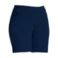 thumbnail image 2 of MPWEGNP Shorts for Women Women's Comfort Plus Size Thigh Slim Fit Shorts Fit Leggings Plus Size Athletic Casual Pocket Shorts Blue, 2 of 5