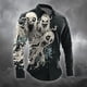 thumbnail image 2 of Camisa de manga larga con solapa y botones para hombre, estilo Halloween, para fiesta, noche, otoño e invierno, con estampado 3D, sección fina, tallas S a 5XL, 2 of 5