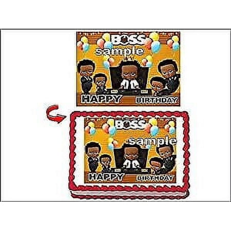 African American Baby Edible Cake Decoration Topper Image
