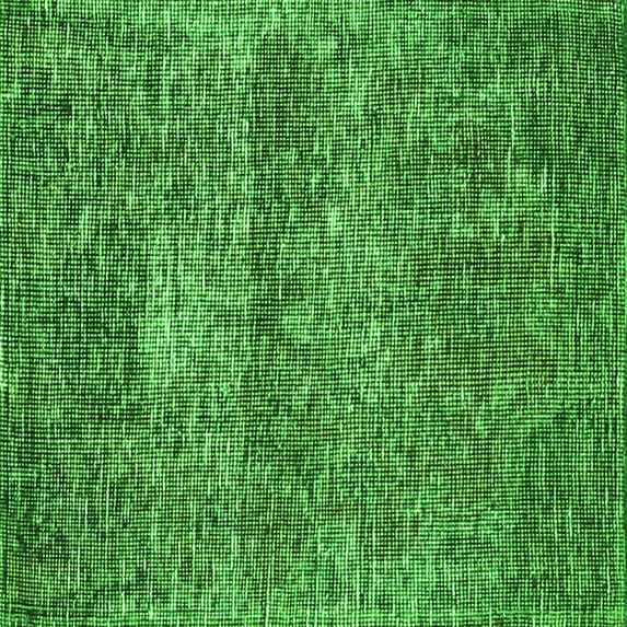 Ahgly Company Indoor Square Persian Green Traditional Area Rugs, 7' Square