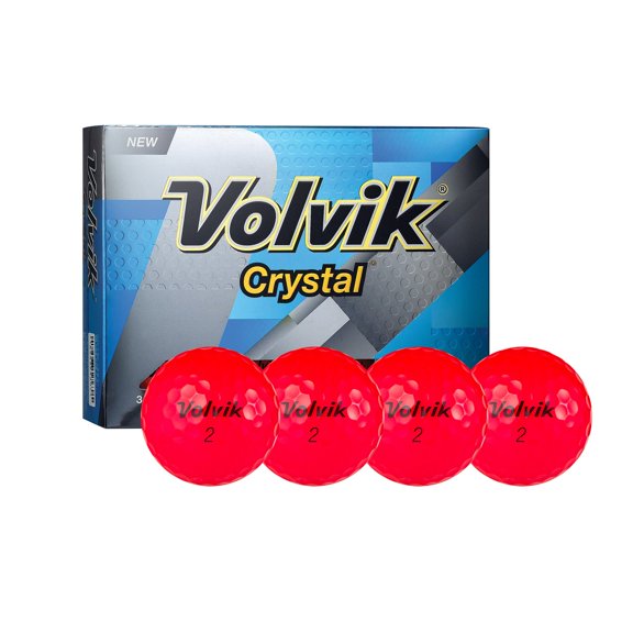 Volvik Golf Balls, Red, 4 Pack