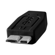 Tether Tools TetherPro USB-C to 3.0 Micro-B Cable, 15', Black
