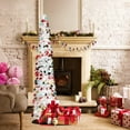 thumbnail image 2 of Fall Tree Home Decor Pop Up Tree with Lights & Timer & Modes Collapsible Tinsel Pencil Tree for Autumn Harvest Porch Thanksgiving Party Decorations Maple Leaves, 2 of 7