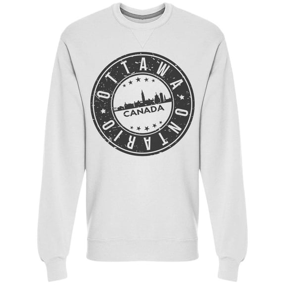 Otawa Stamp Sweatshirt Men -Image by Shutterstock, Male 3X-Large