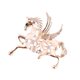 thumbnail image 1 of Accesorios para mujer, decoración navideña, adorno de moda, ópalo, diamantes de imitación, aleación, hebilla de pecho de Pegaso, 1 of 5