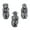 Silver, variant on 3Pcs/Set Wise Monkeys Figurines See Not Hear Not Speak Not Evil Statues for Home and Cultural Enrichment