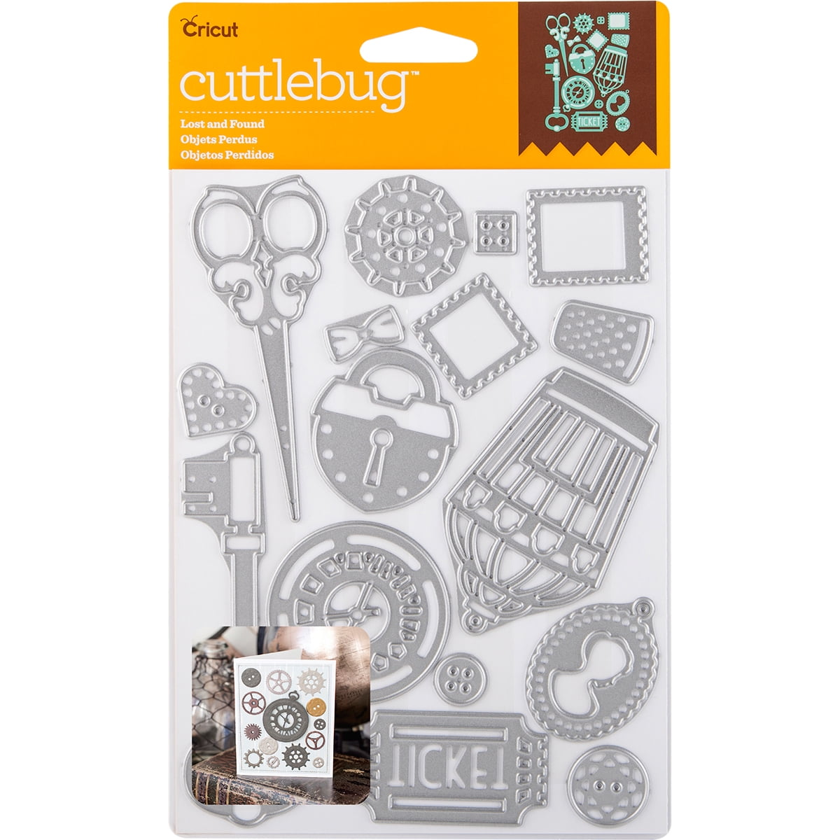 Cuttlebug Cut & Emboss DieLost And Found, 16/Pkg