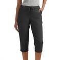 thumbnail image 3 of Women's Stretchy Yoga Leggings Summer Knee Length with Pockets Comfy, 3 of 7