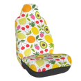 thumbnail image 1 of Wukai Avocado And Pineapple Full Set Car Seat Covers with Soft Padding Universal Auto Front Seats Protector and Cushion Mat, 1 of 5