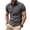 Gray&17^0126M, variant on Mens Polo Shirts Short Sleeve Collared Button Down Mens V Neck T Shirts Hiking Gym Workout Shirt with Pocket Gray L