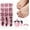 Chic Vibe, variant on Press Toenails, 150 count Press ons White Line Soft Gel Square False Tips, 15 Sizes Full Cover Toenail Kit for Women Art