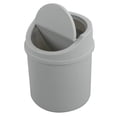thumbnail image 1 of Fiazony Mini Bote De Basura De Plástico Para Escritorio Con Tapa Abatible, Color Gris, 1 of 1