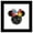 Black Framed Version, variant on Gallery Pops Disney Mickey and Friends - Ink & Scribble Minnie Mouse Ears Wall Art, Black Framed Version, 12" x 12"
