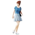 thumbnail image 2 of 1/64 Miniature Figure Blue Skirt Girl for Doll House Decoration Fariy Garden, 2 of 8